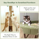 35" Cat Scratching Post Tower