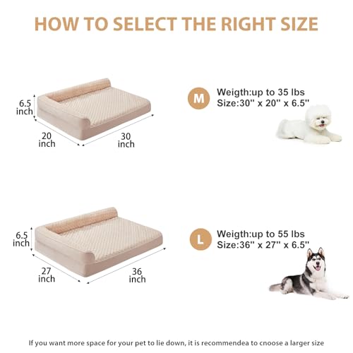 Orthopedic Waterproof Sofa Dog Bed for Large Dogs