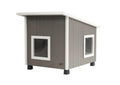 Outdoor Cat House with Dual Entry