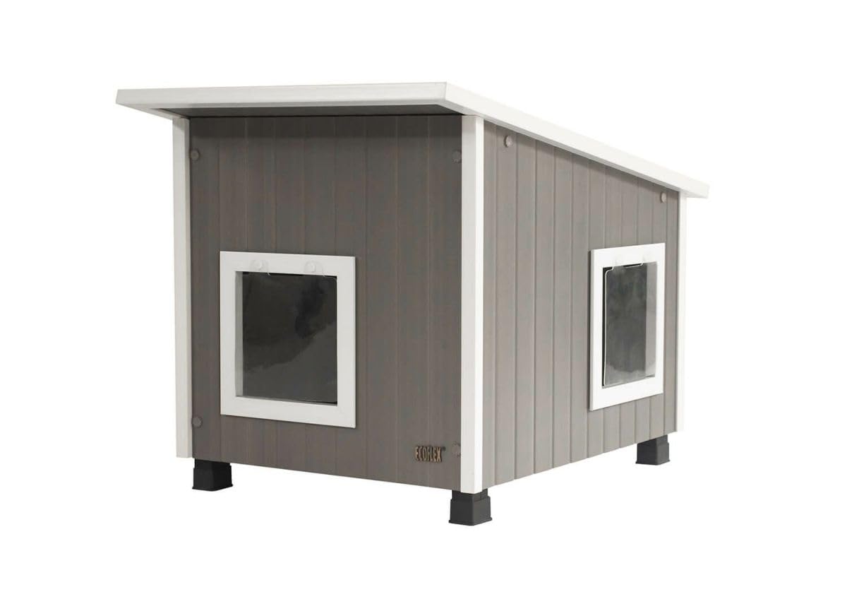 Outdoor Cat House with Dual Entry