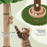 35" Cat Scratching Post Tower