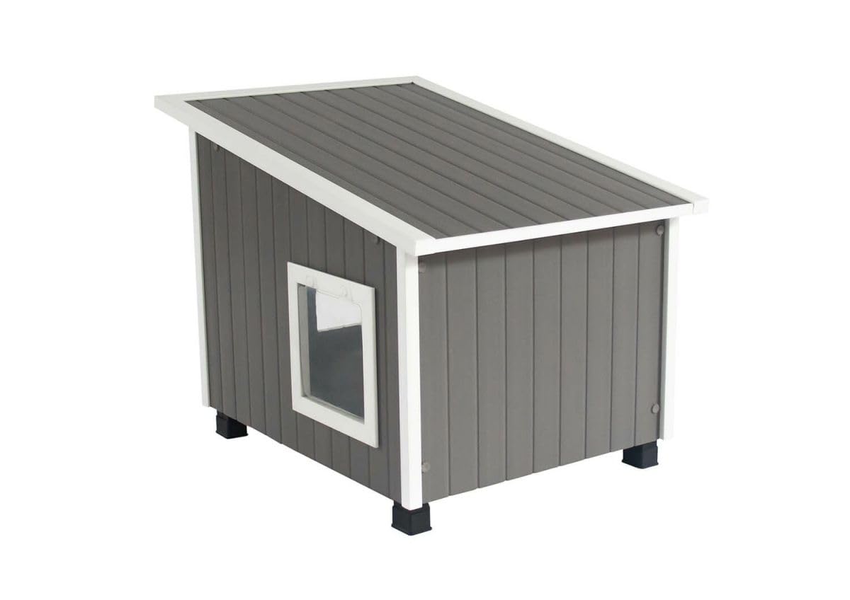 Outdoor Cat House with Dual Entry