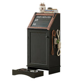 Furnivio Dog Food Storage Cabinet with Bowls