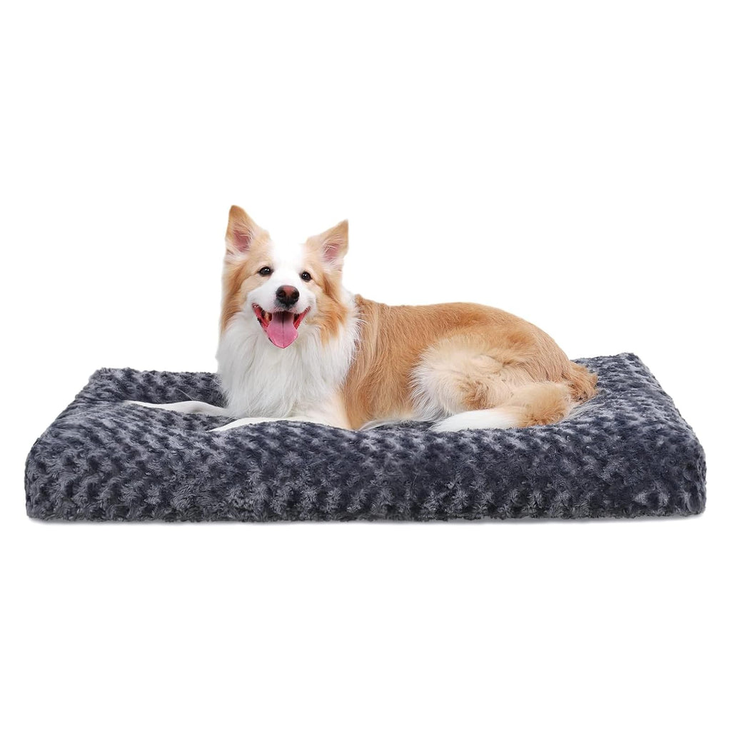 Plush Washable Dog Crate Bed Pad