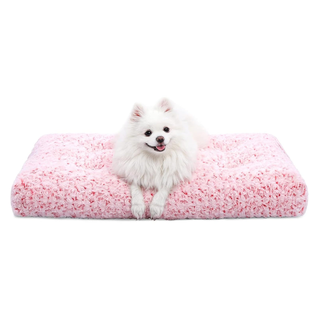 Plush Washable Dog Crate Bed Pad
