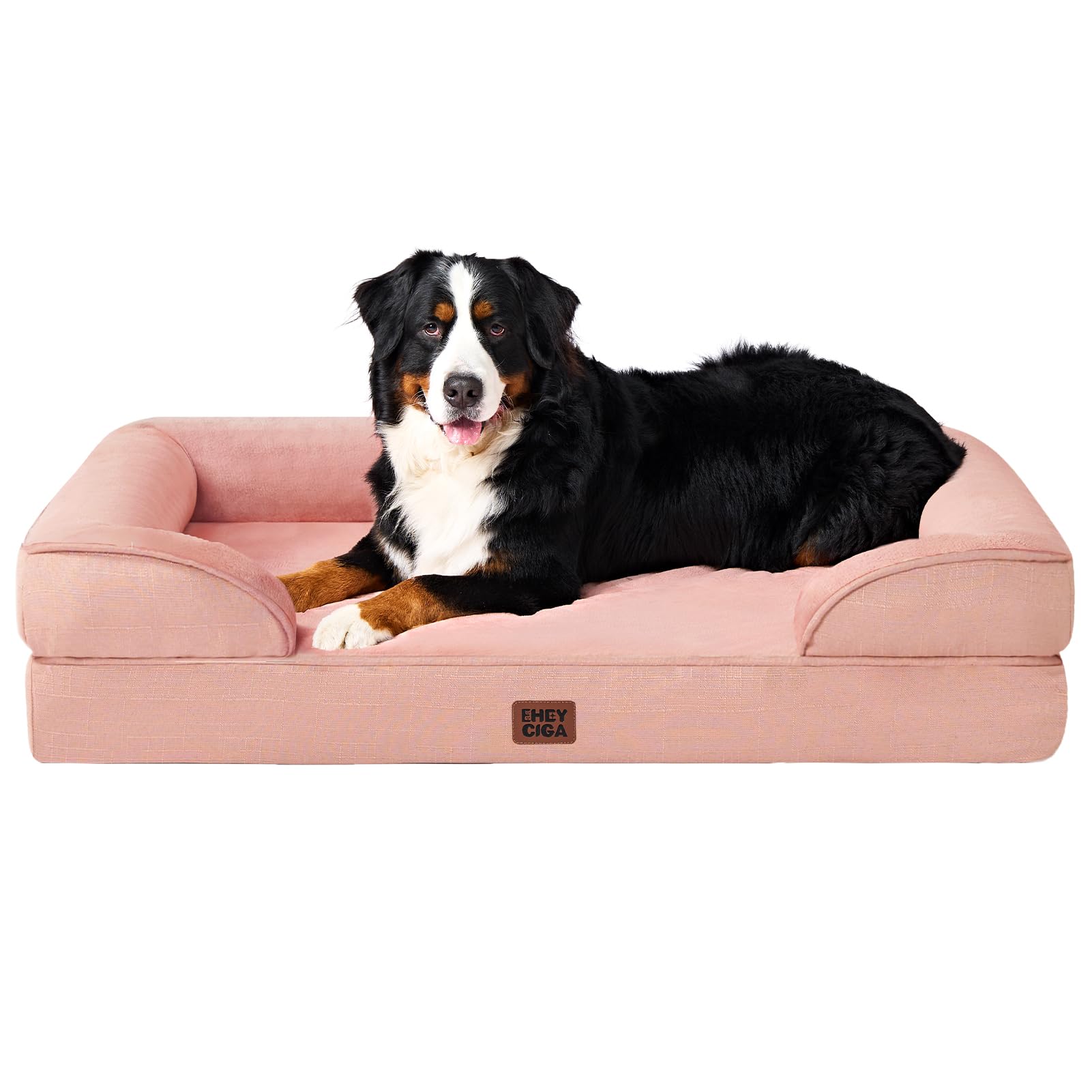 Orthopedic Memory Foam Dog Bed with Bolsters