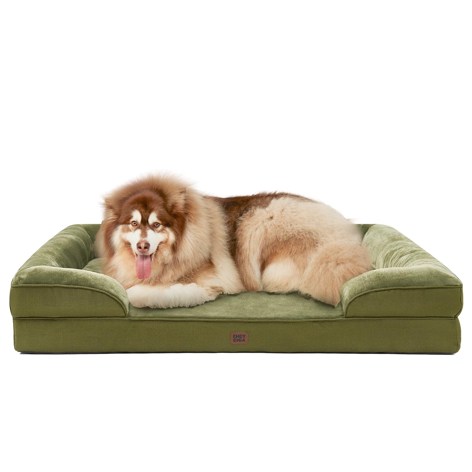 Orthopedic Memory Foam Dog Bed with Bolsters