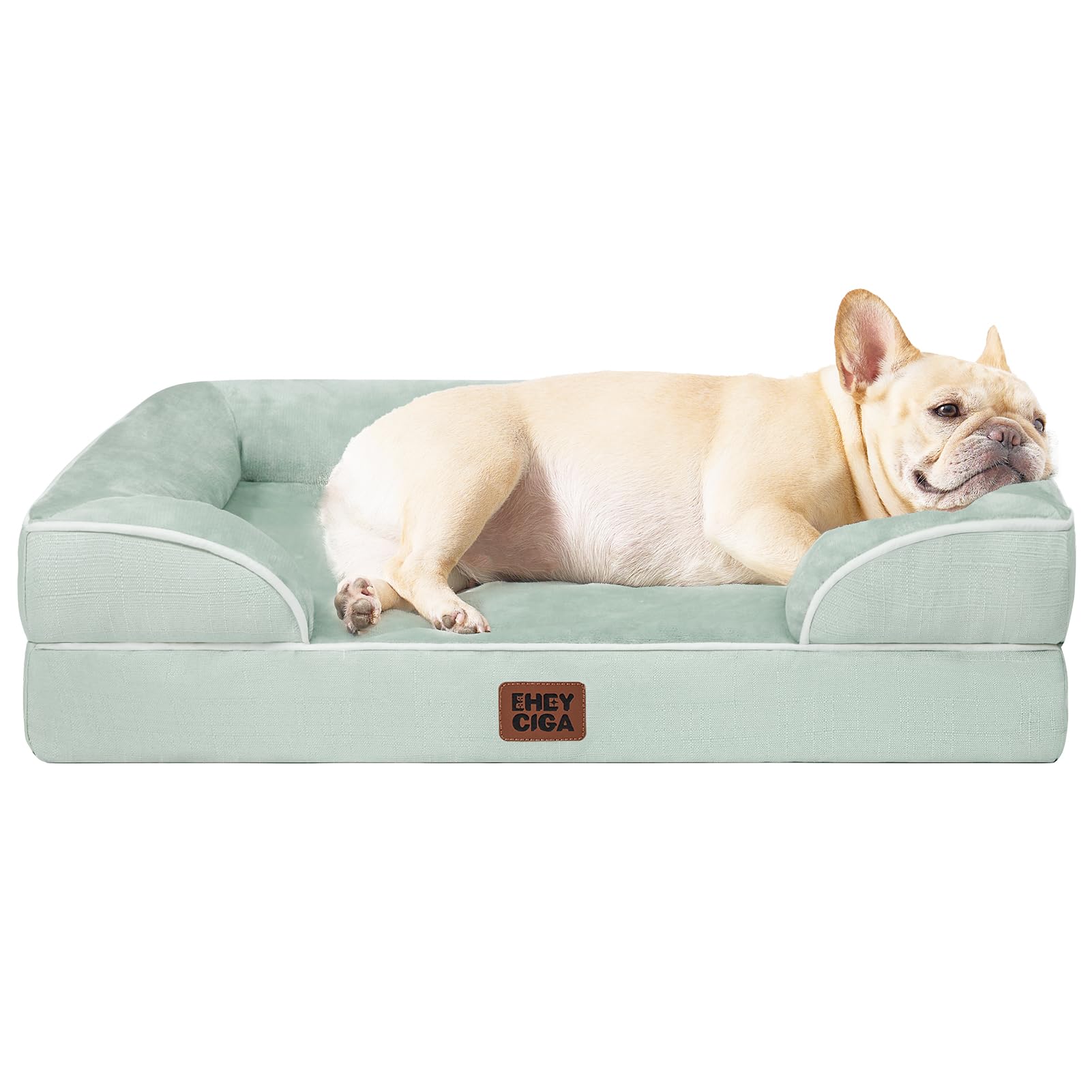 Orthopedic Memory Foam Dog Bed with Bolsters