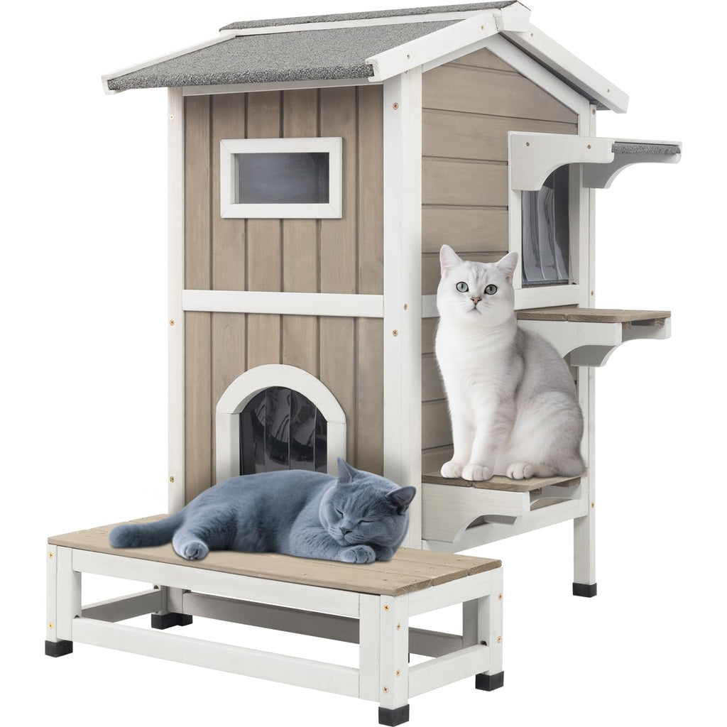 Outdoor Cat House Weatherproof 14