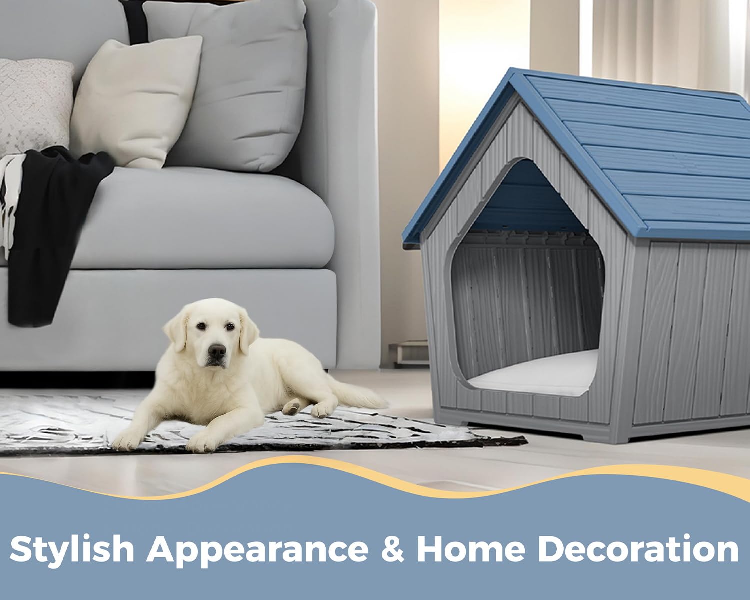 Weather-Resistant Dog House Shelter