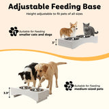 Furnivio Dog Food Storage Cabinet with Bowls