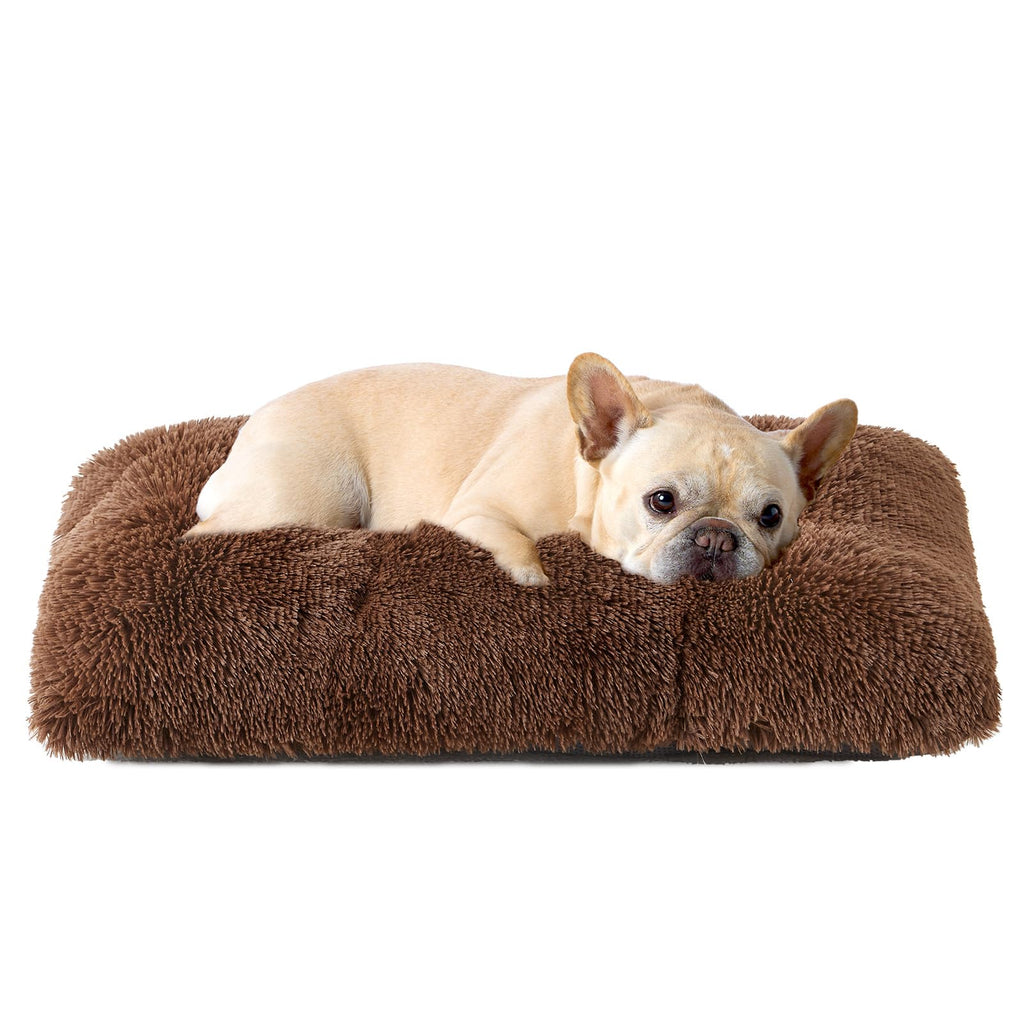 Calming Plush Dog Crate Bed Pad for Large Dogs