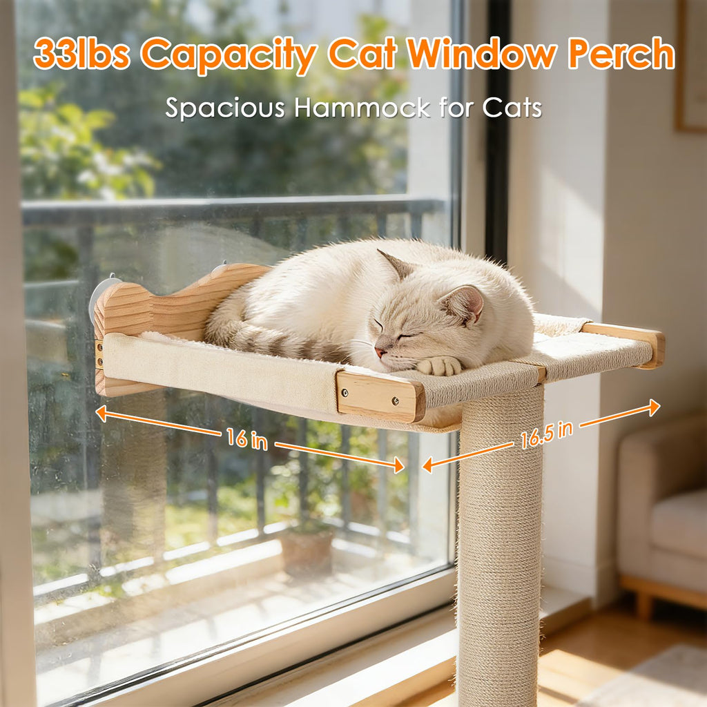 Cat Scratching Post with Window Perch
