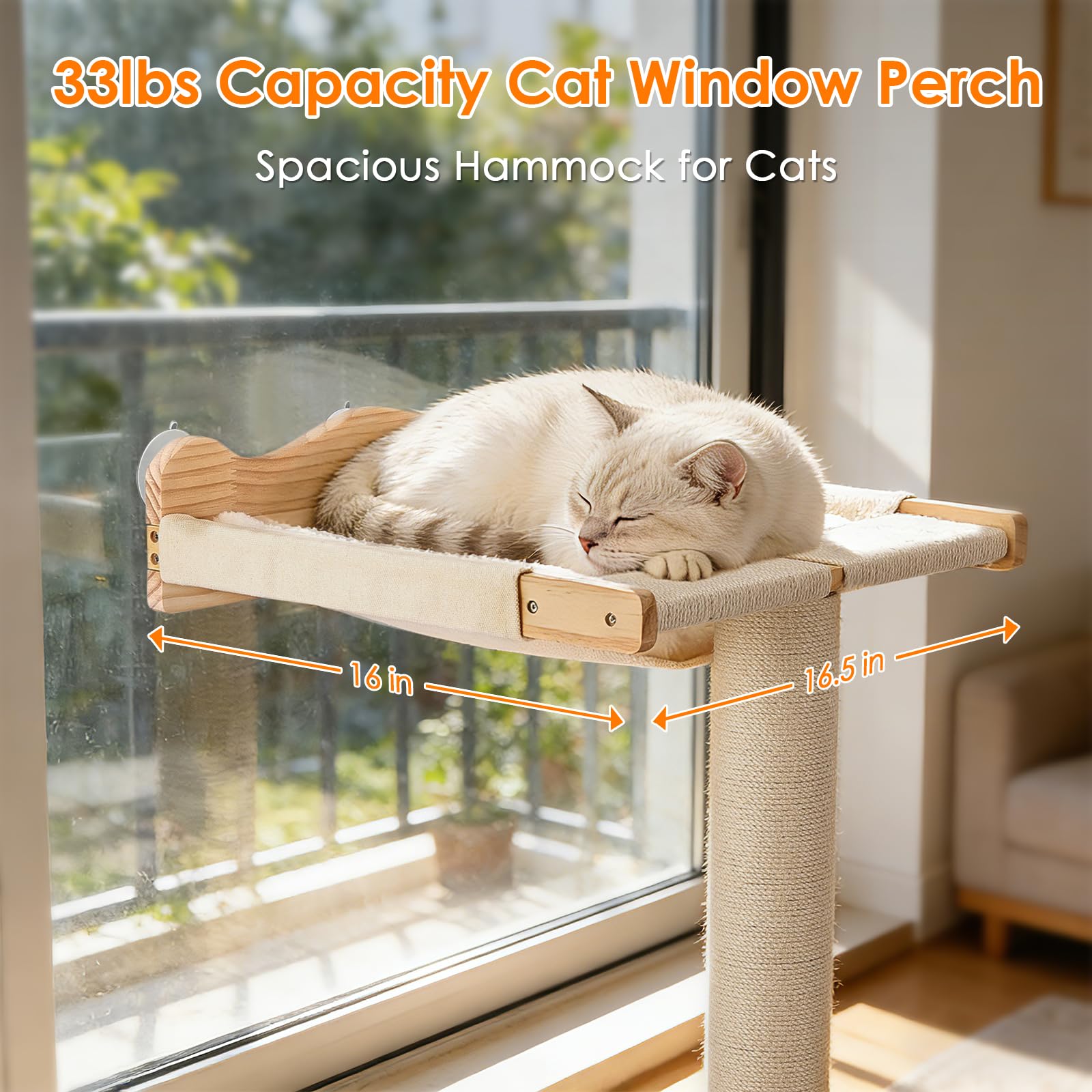 Cat Scratching Post with Window Perch