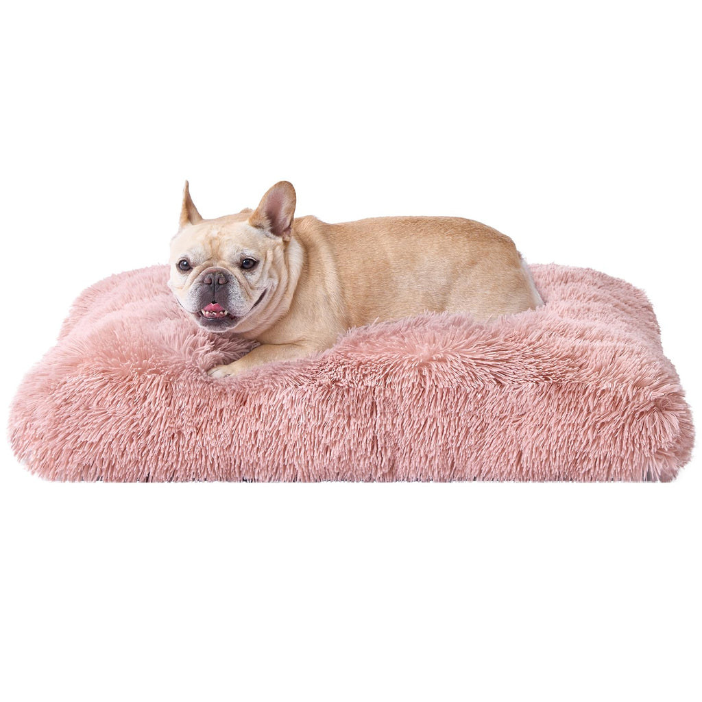 Calming Plush Dog Crate Bed Pad for Large Dogs