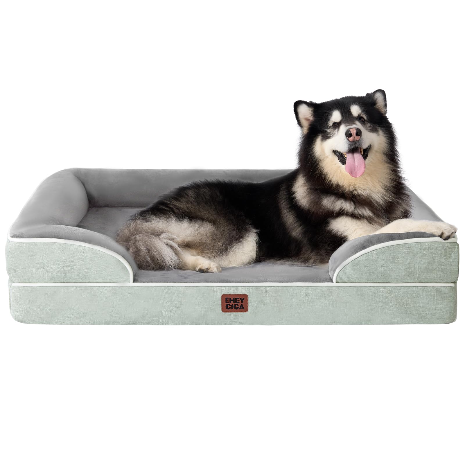 Orthopedic Memory Foam Dog Bed with Bolsters