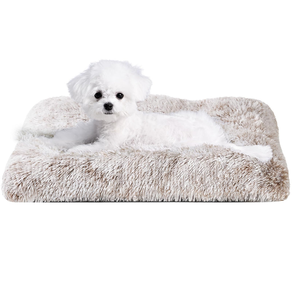 Calming Plush Dog Crate Bed Pad for Large Dogs