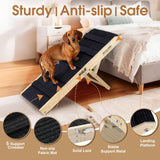 Adjustable Wooden Pet Ramp for Small Dogs