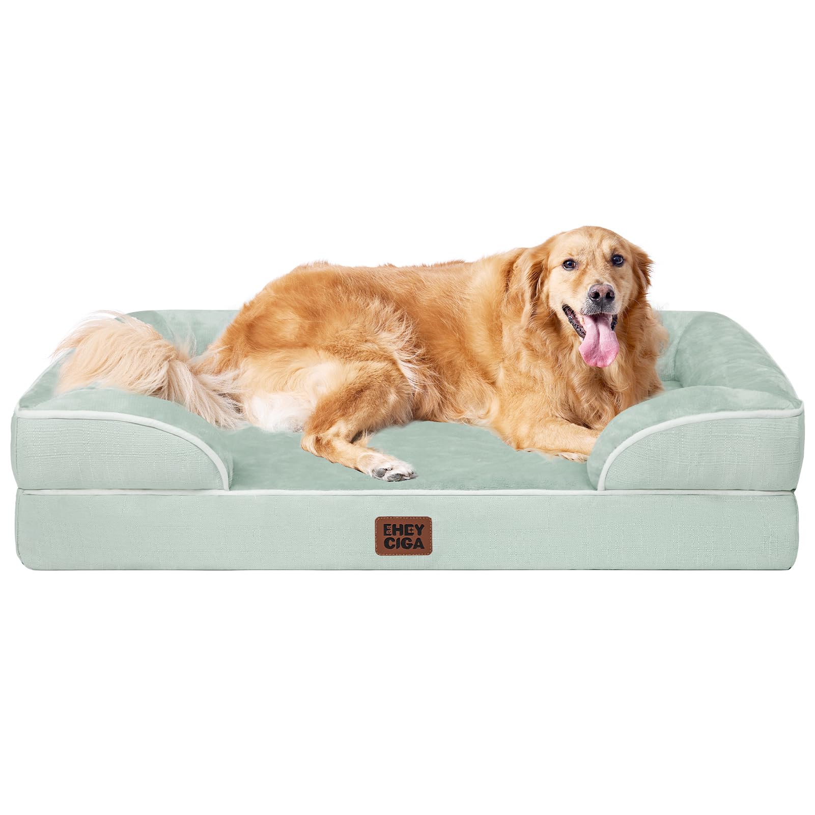 Orthopedic Memory Foam Dog Bed with Bolsters