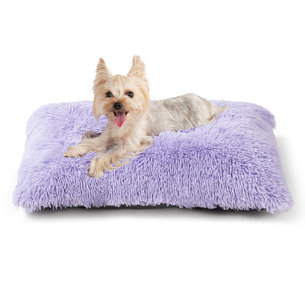 Calming Plush Dog Crate Bed Pad for Large Dogs