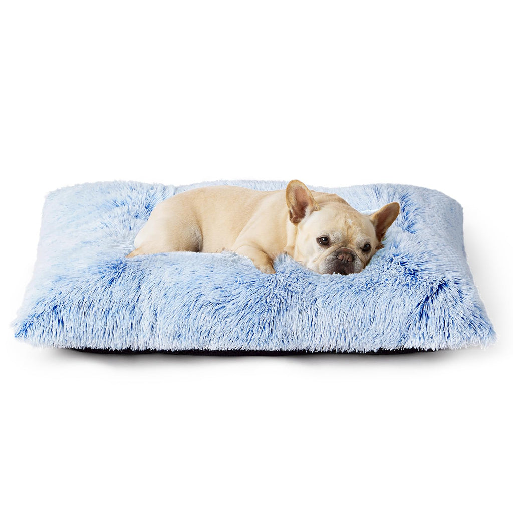 Calming Plush Dog Crate Bed Pad for Large Dogs