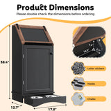 Furnivio Dog Food Storage Cabinet with Bowls