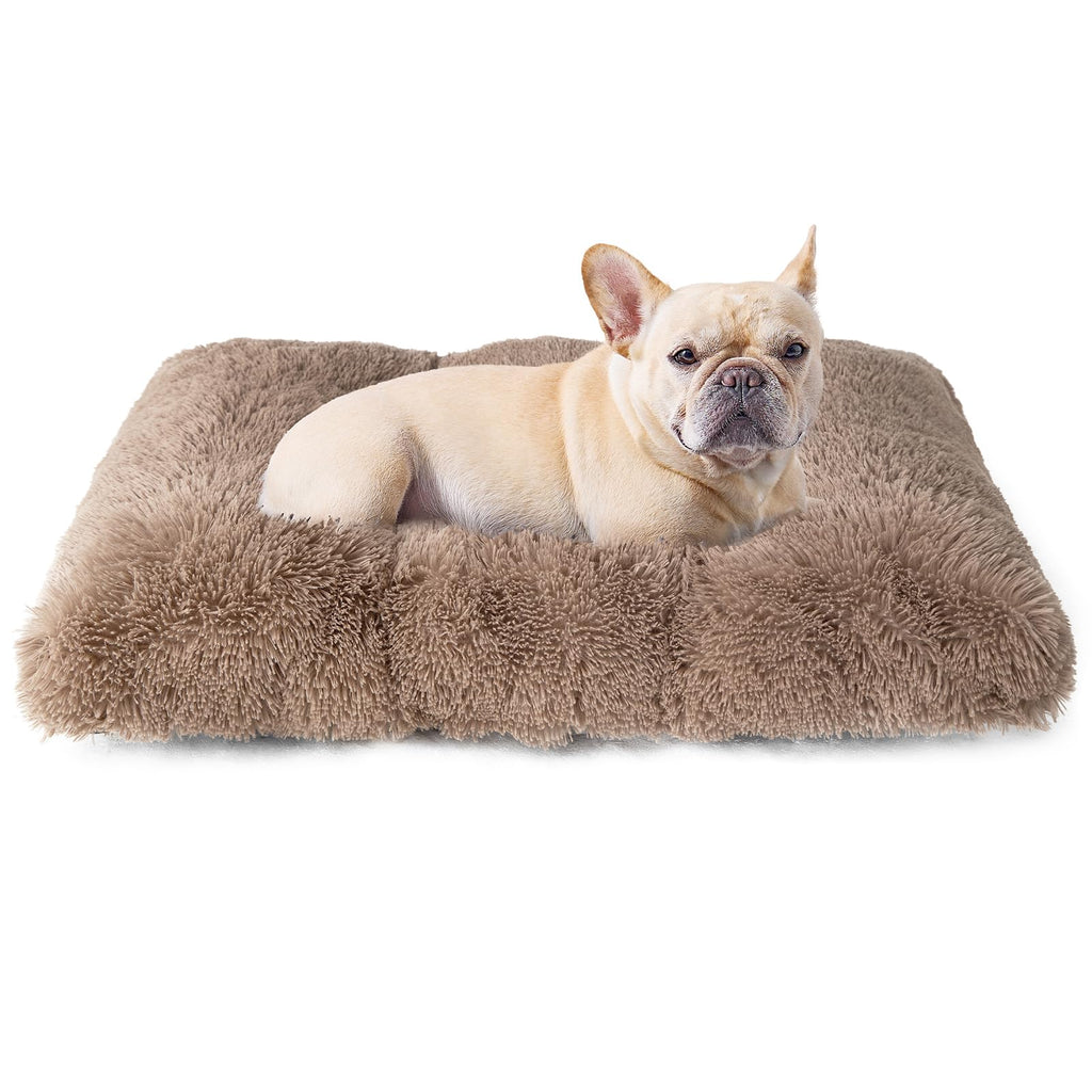 Calming Plush Dog Crate Bed Pad for Large Dogs
