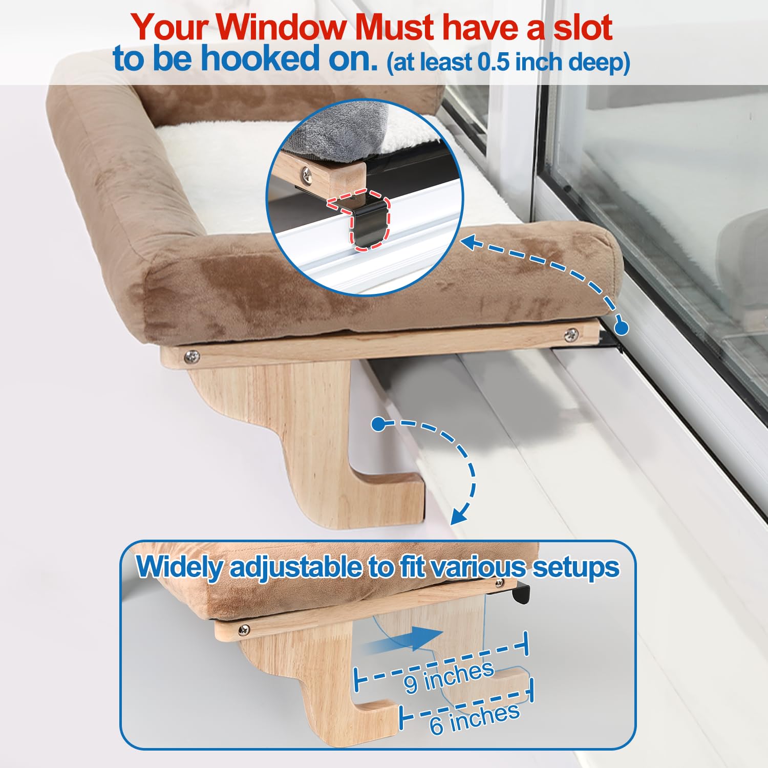 Orthopedic Cat Window Perch