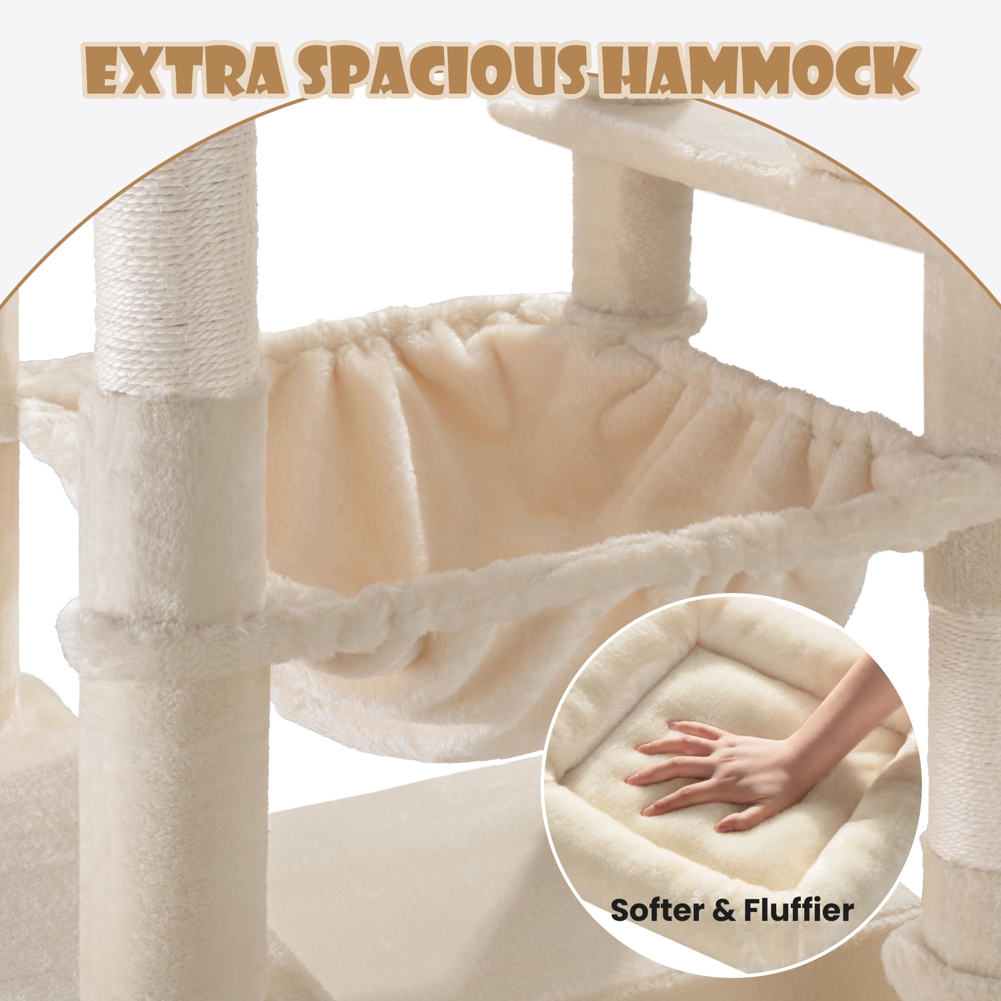 81" Multi-Level Cat Tree Tower