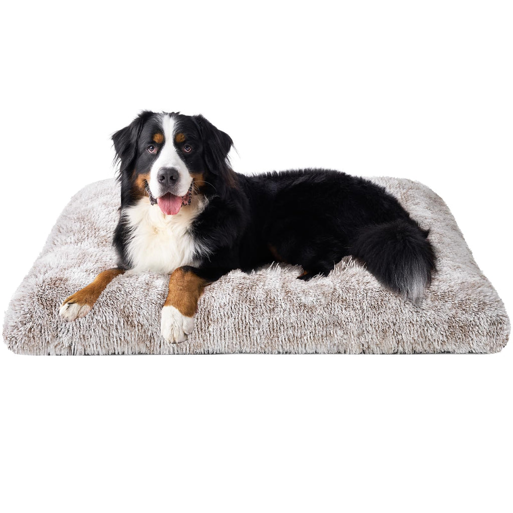 Calming Plush Dog Crate Bed Pad for Large Dogs