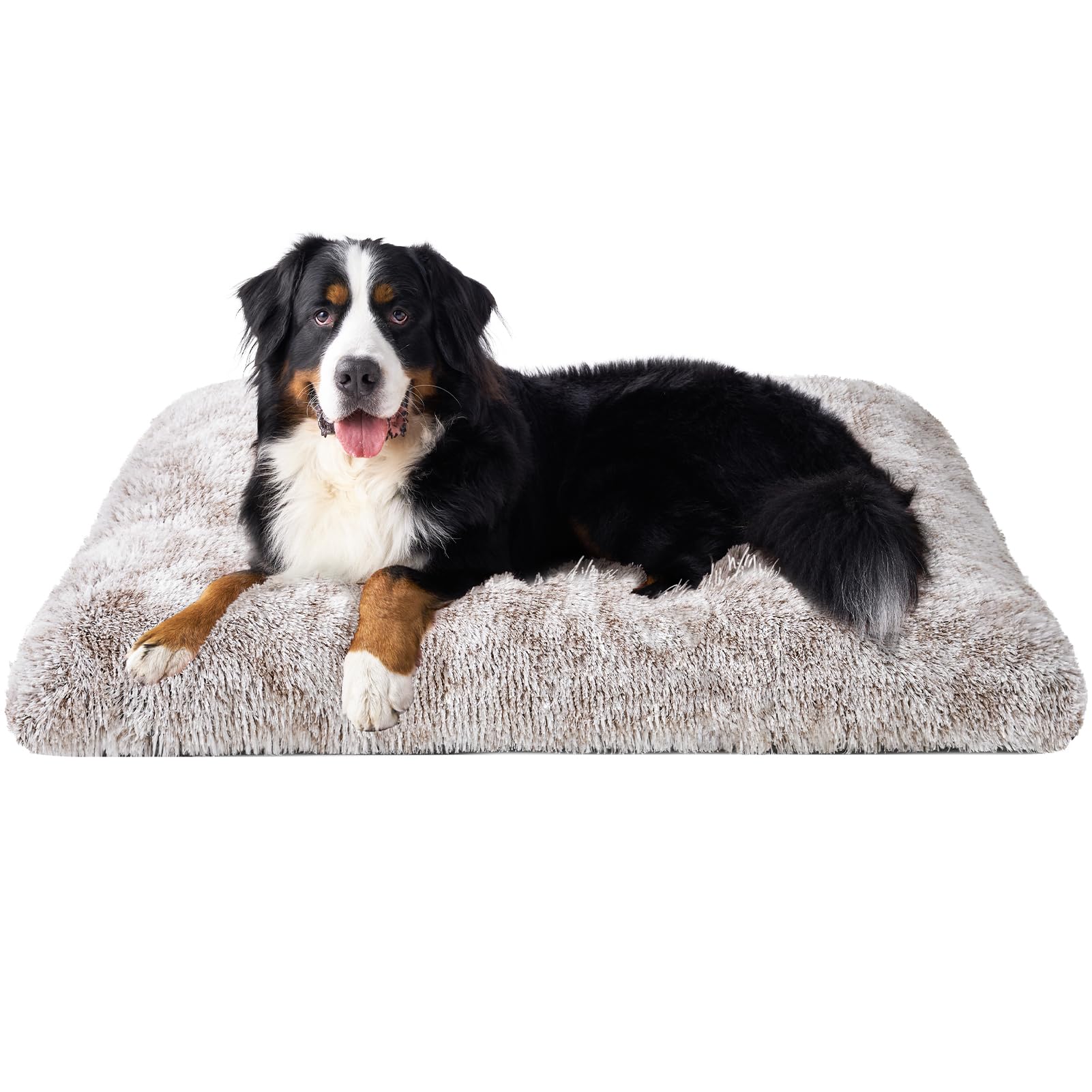 Calming Plush Dog Crate Bed Pad for Large Dogs