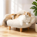 Furniture-Style Cat Sofa Bed with Washable Cover