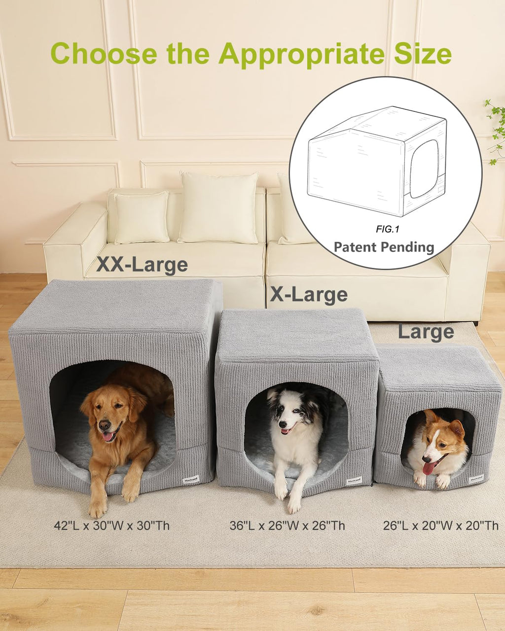Orthopedic Indoor Dog House Bed