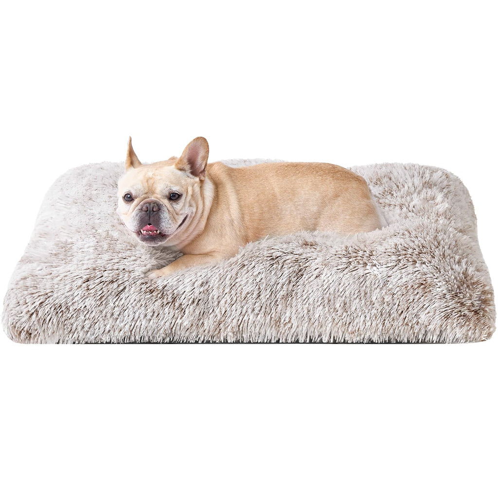 Calming Plush Dog Crate Bed Pad for Large Dogs