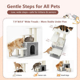 Pet Stairs with Condo & Scratching Posts