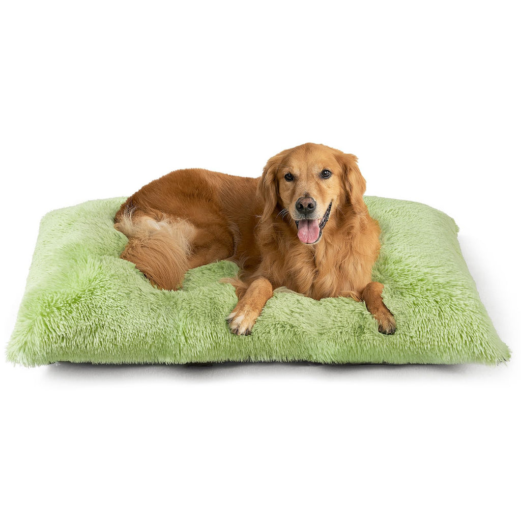 Calming Plush Dog Crate Bed Pad for Large Dogs