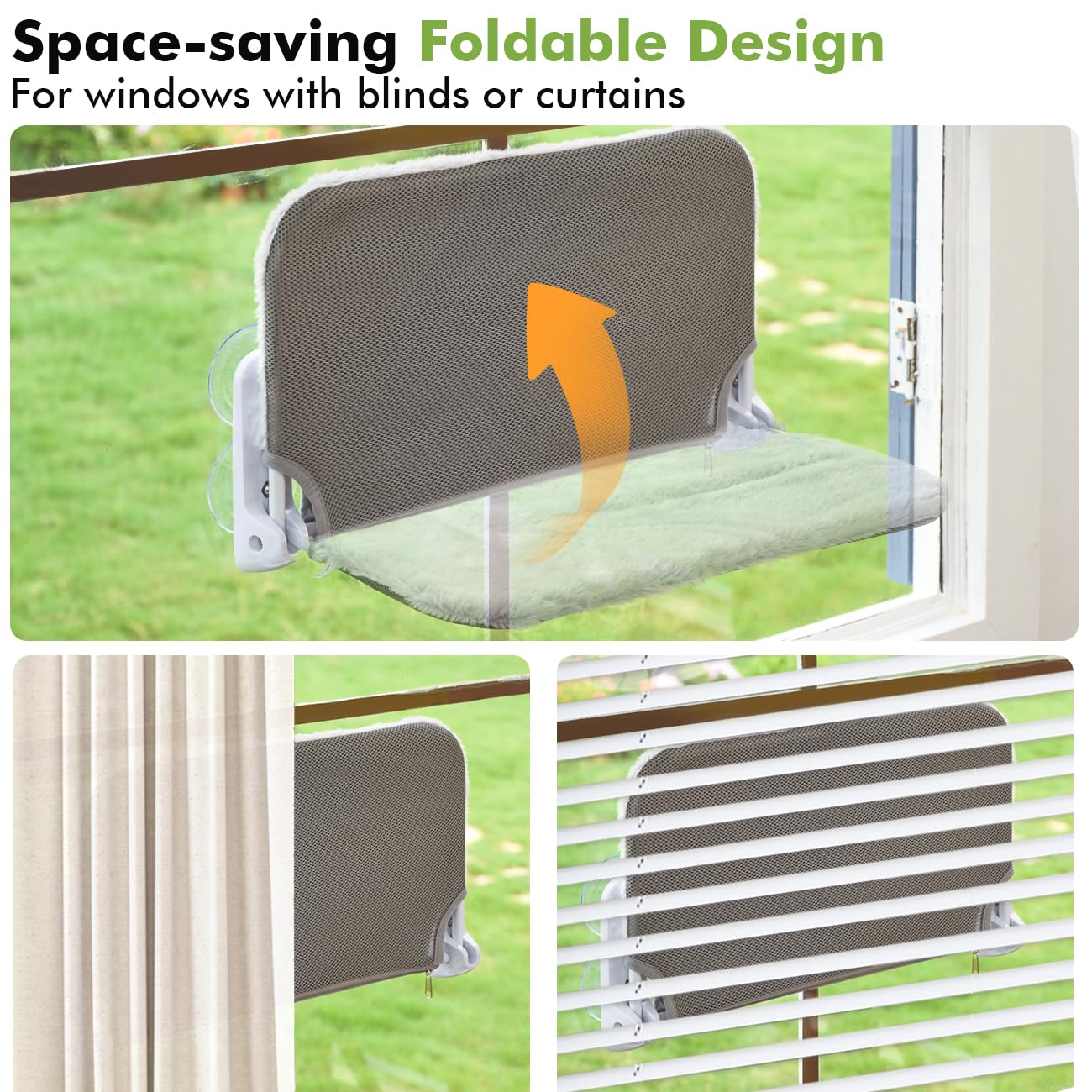 Foldable Cat Window Hammock Bed