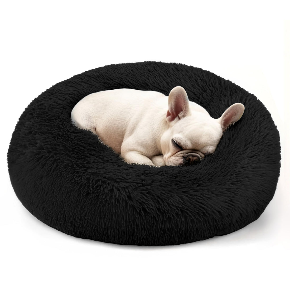 Anti-Anxiety Round Dog Bed for Small Dogs