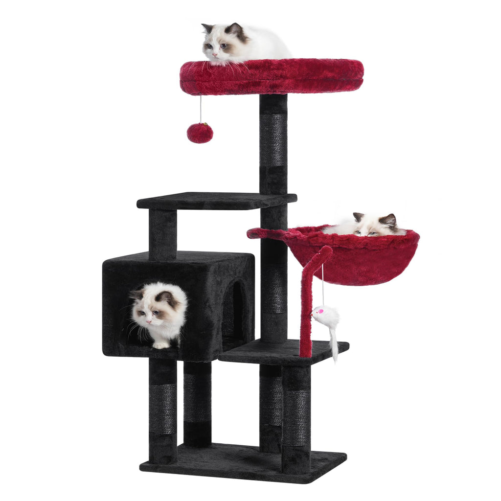 Cat Tree Tower with Hammock & Perch