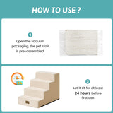 Non-Slip Pet Stairs for High Beds