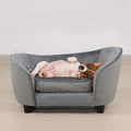 Linen Pet Sofa Bed with Washable Cushion