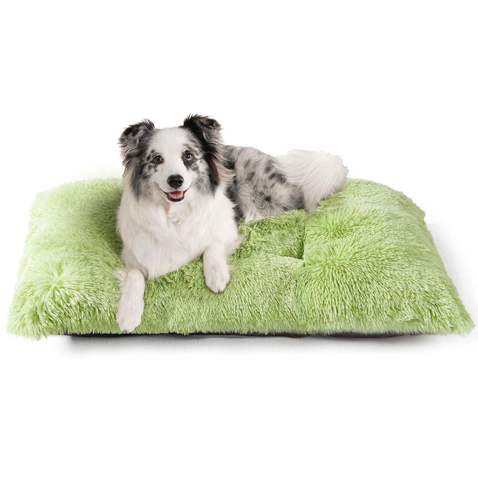 Calming Plush Dog Crate Bed Pad for Large Dogs