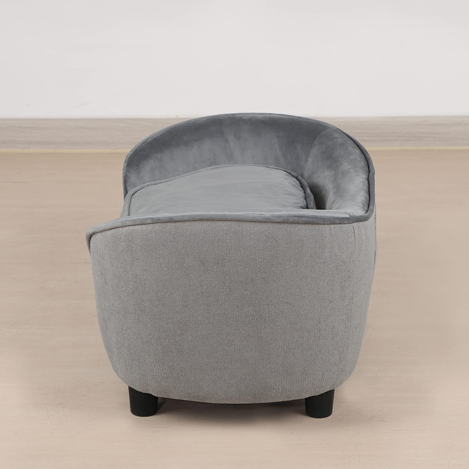 Linen Pet Sofa Bed with Washable Cushion