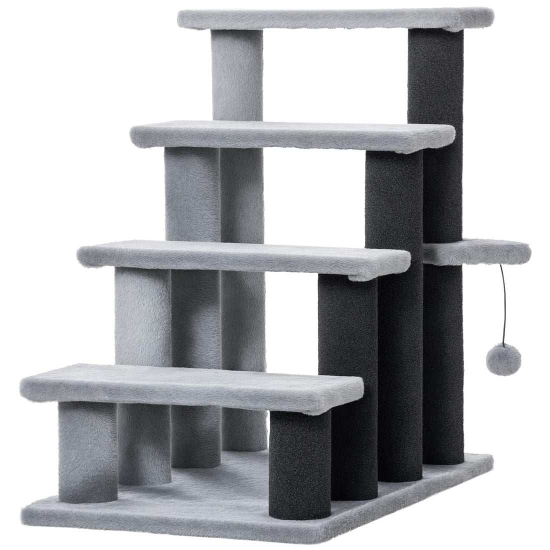 2-in-1 Cat Stairs with Scratching Posts