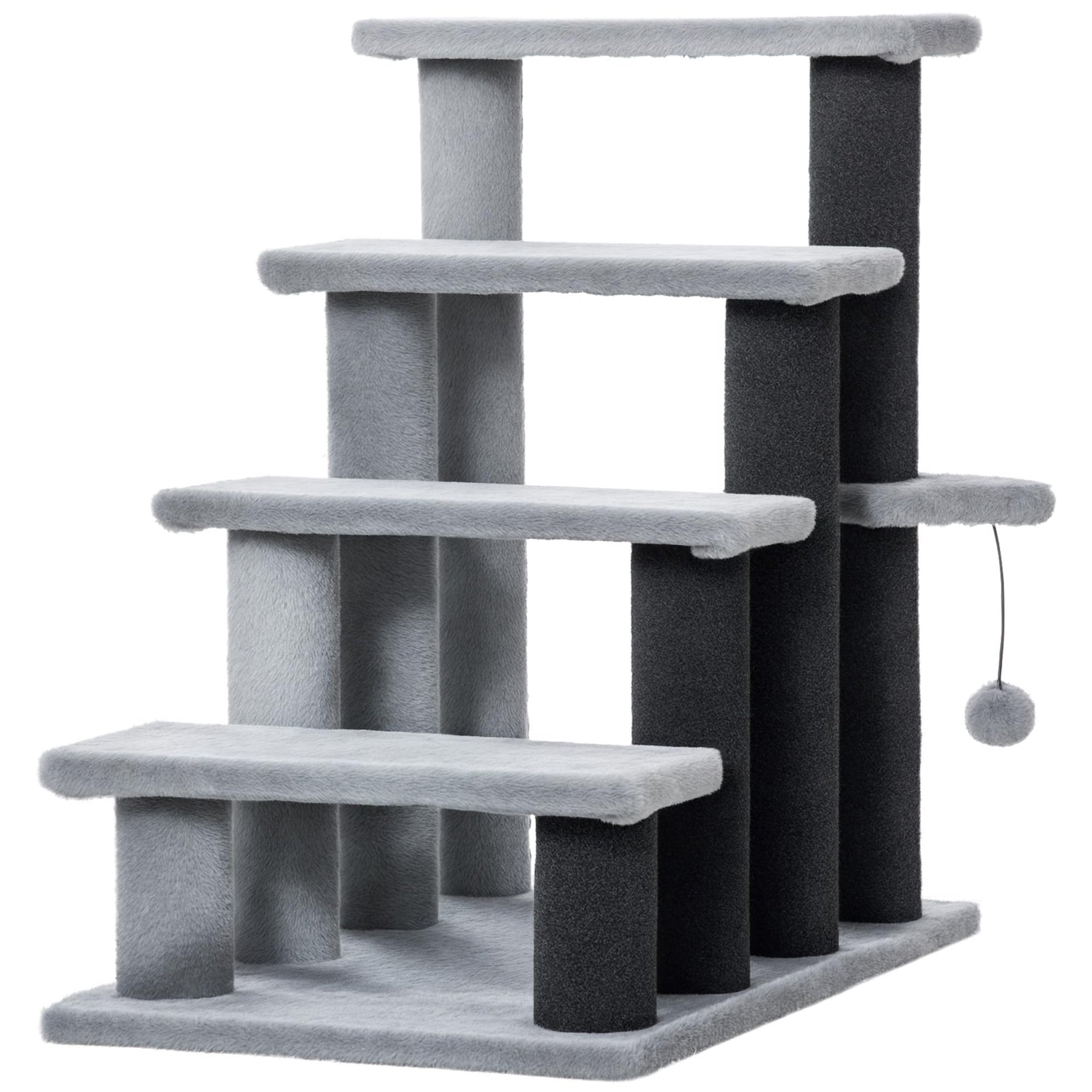 2-in-1 Cat Stairs with Scratching Posts