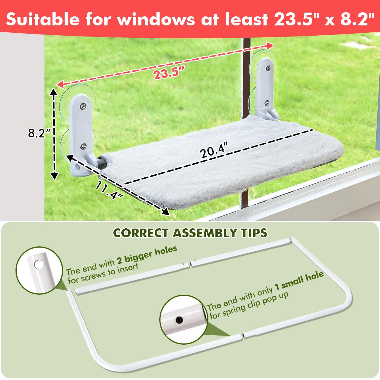 Foldable Cat Window Hammock Bed