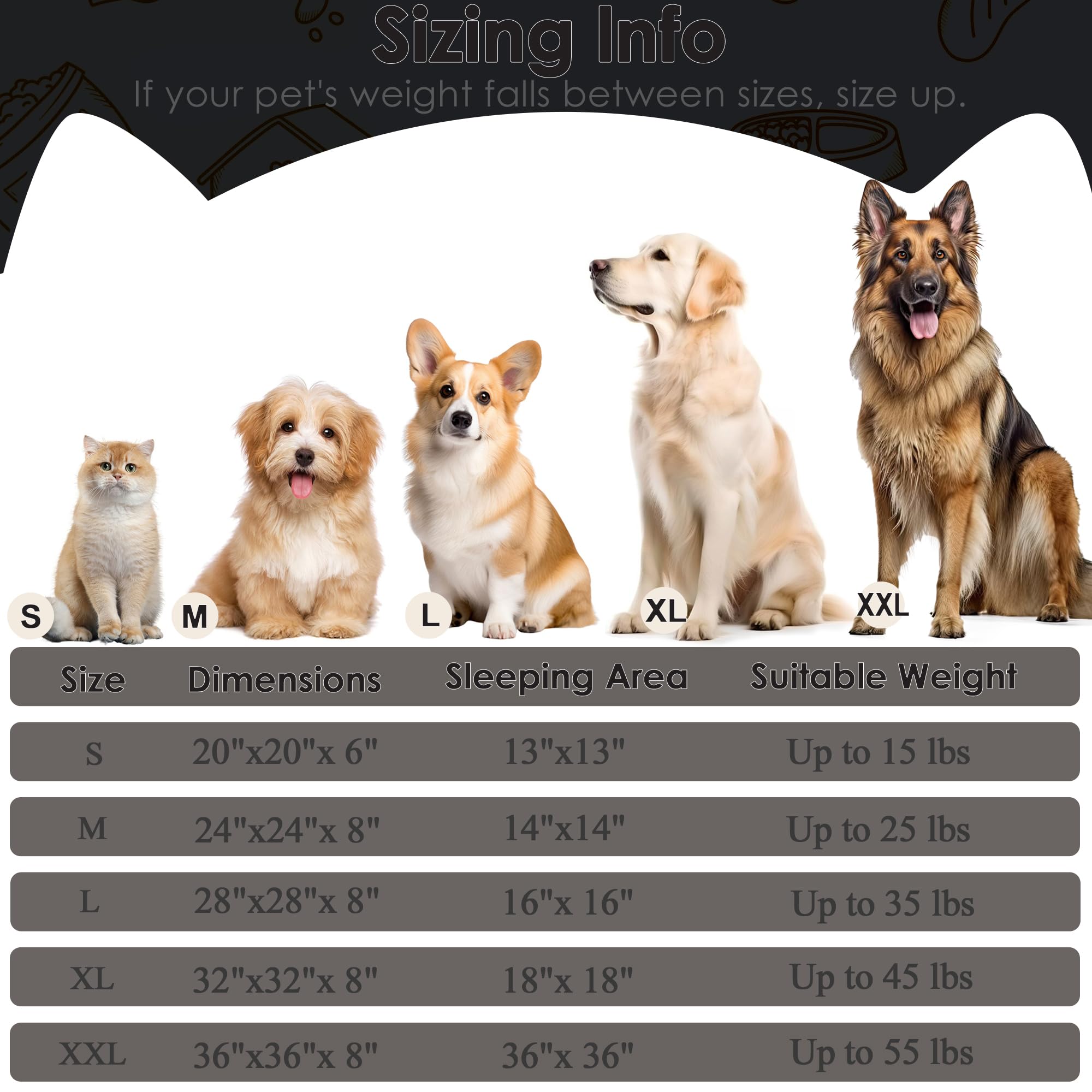 Anti-Anxiety Round Dog Bed for Small Dogs