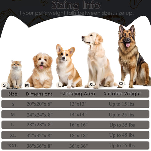 Anti-Anxiety Round Dog Bed for Small Dogs