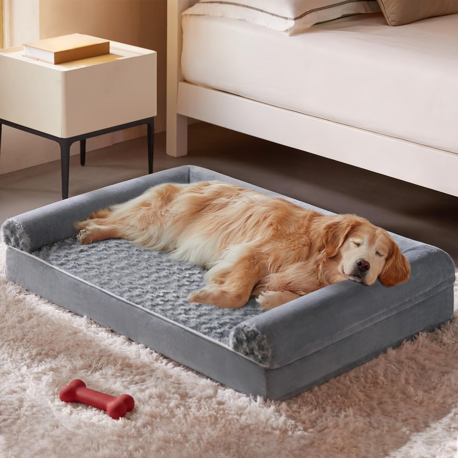 Orthopedic Waterproof Dog Bed for Large Dogs