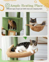 Floor-to-Ceiling Cat Tree with Condo & Hammock